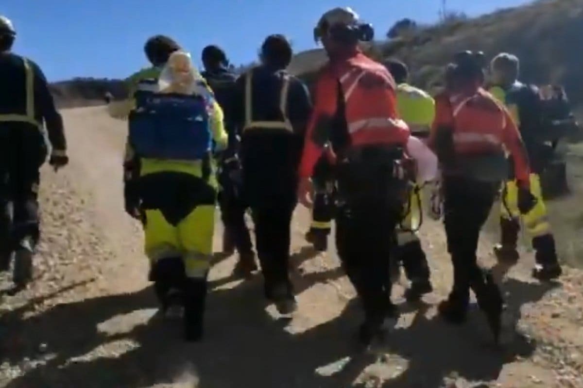 Rescatan a un ciclista herido en Alcalá de Henares