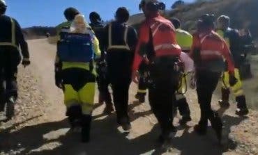 Rescatan a un ciclista herido en Alcalá de Henares