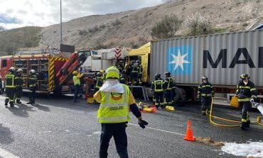 San Fernando de Henares: Cortada la M-50 por un aparatoso accidente