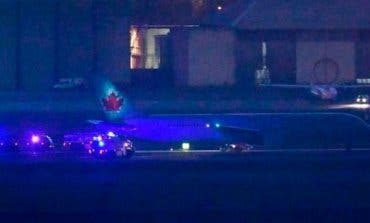 Aterriza con éxito en Barajas el avión de Air Canadá que tenía problemas técnicos