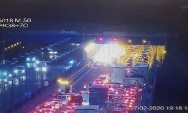 Un accidente múltiple deja 23 heridos en la M-50