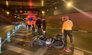 Herido grave un motorista de 34 años en el túnel de María de Molina
