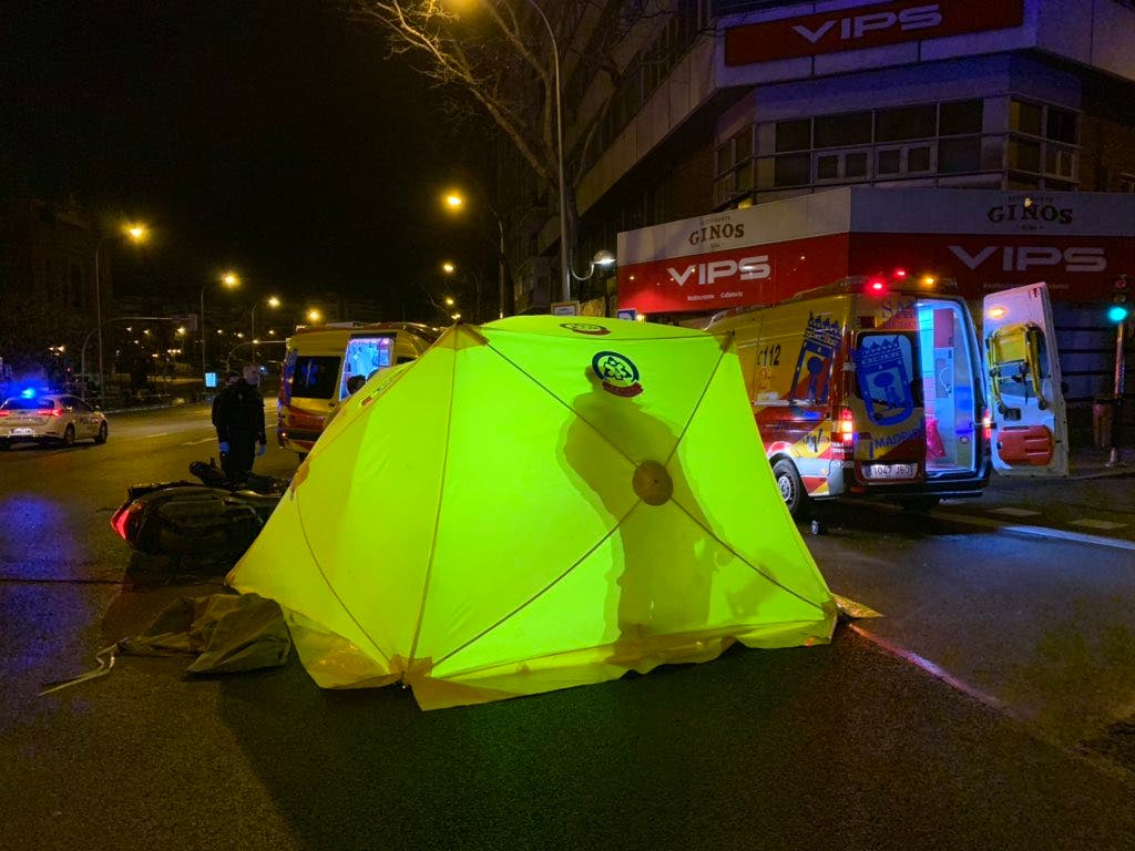 Detenido un conductor a la fuga implicado en un accidente mortal en Madrid