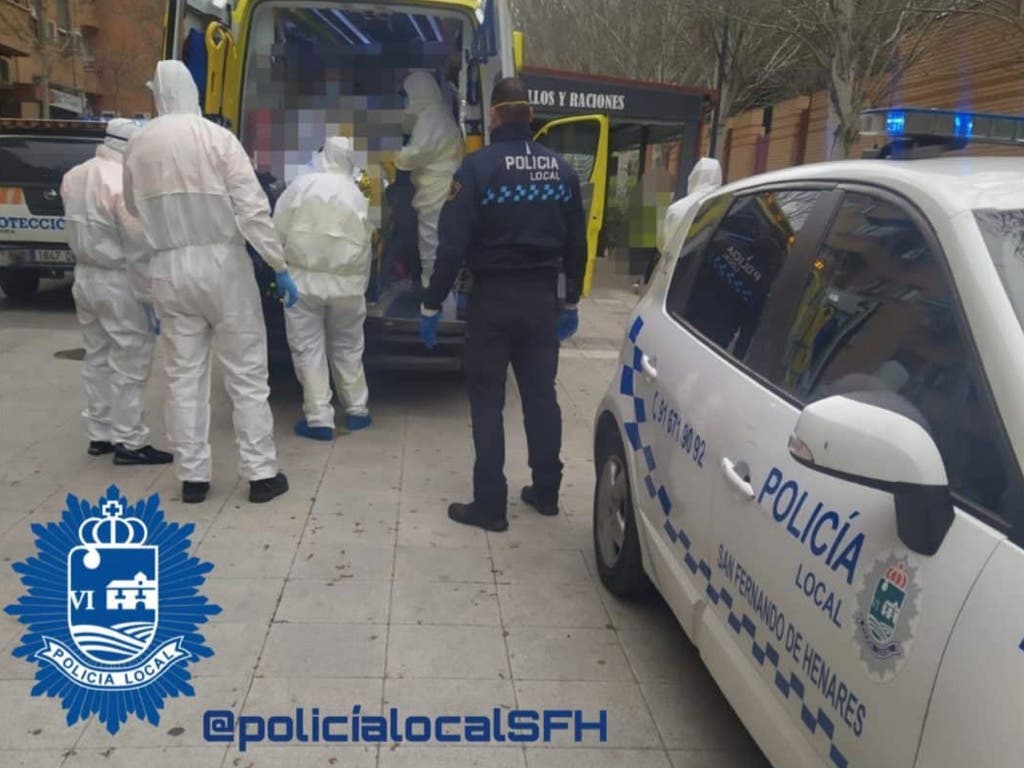 Rescatado en San Fernando de Henares un hombre muy enfermo con síntomas de coronavirus