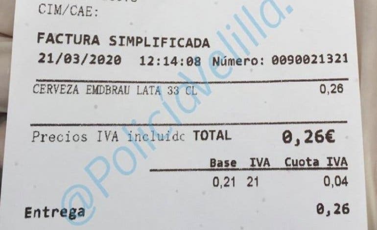 Denunciado en Velilla de San Antonio por salir a comprar una cerveza