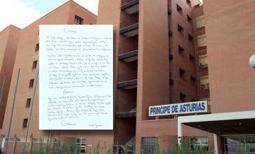 La emotiva carta de una paciente del hospital de Alcalá de Henares