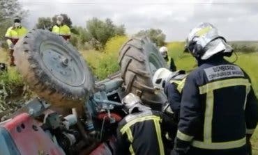 Atrapado durante más de cuatro horas debajo de su tractor en Villarejo de Salvanés