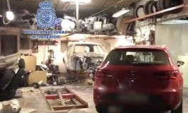 Desmantelan en Alcalá de Henares un taller clandestino dedicado al despiece de coches robados