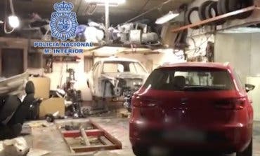 Desmantelan en Alcalá de Henares un taller clandestino dedicado al despiece de coches robados