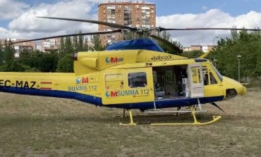 Trasladado al hospital tras sufrir quemaduras con una barbacoa en Nuevo Baztán