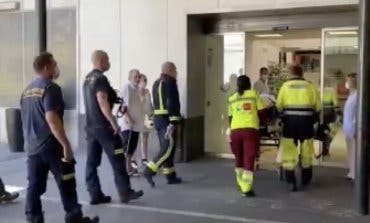 Complicado rescate en Madrid tras quedar atrapado entre las cuchillas de una  máquina agrícola