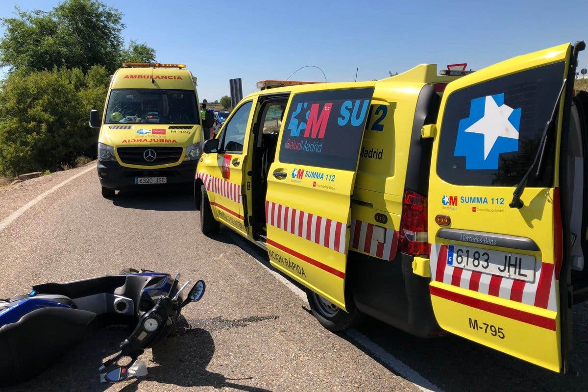 Segundo accidente de moto registrado este viernes en la A3