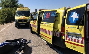 Segundo accidente de moto registrado este viernes en la A3