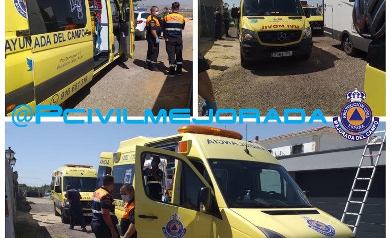 Herido un hombre en Mejorada del Campo tras sufrir un accidente laboral