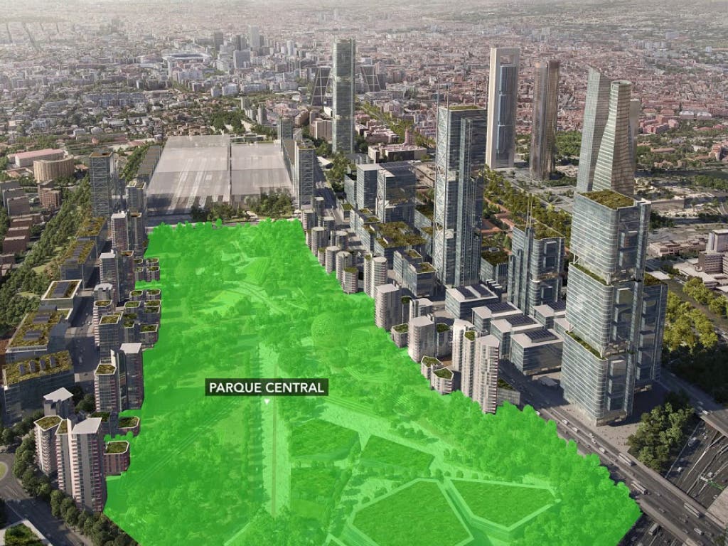 Las obras del gran Parque Central de Madrid Nuevo Norte arrancarán en 2021