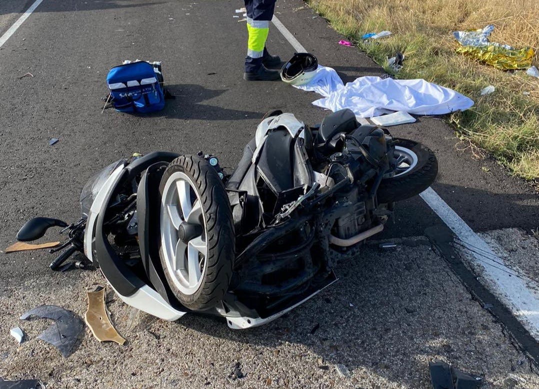 Un ciclista muerto y dos motoristas graves en tres accidentes en Madrid