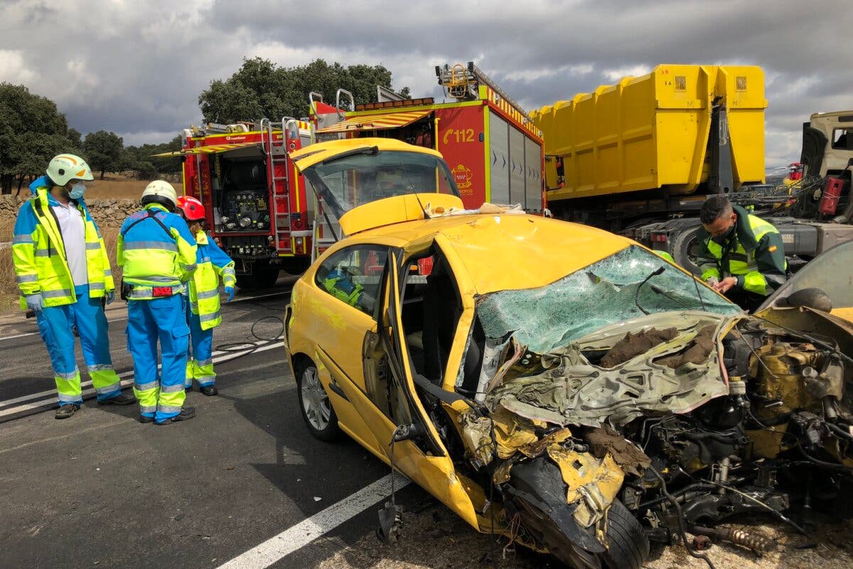 Tres heridos graves en tres accidentes de tráfico en la Comunidad de Madrid 