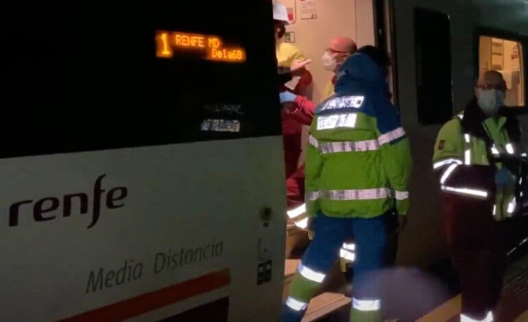 Un descarrilamiento y otras incidencias por las fuertes lluvias que continúan hoy en Madrid