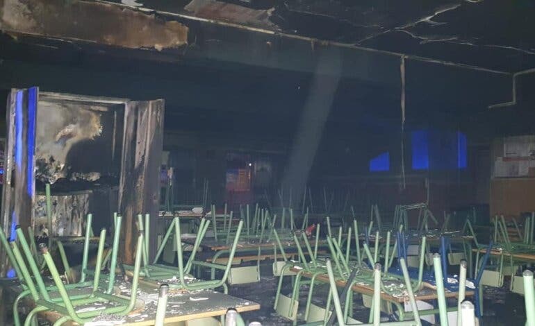 Un colegio de Mejorada del Campo sufre un robo y un incendio