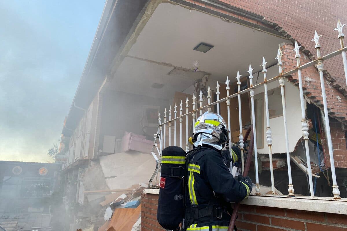 Dos detenidos por la explosión en un chalet de San Martín de la Vega