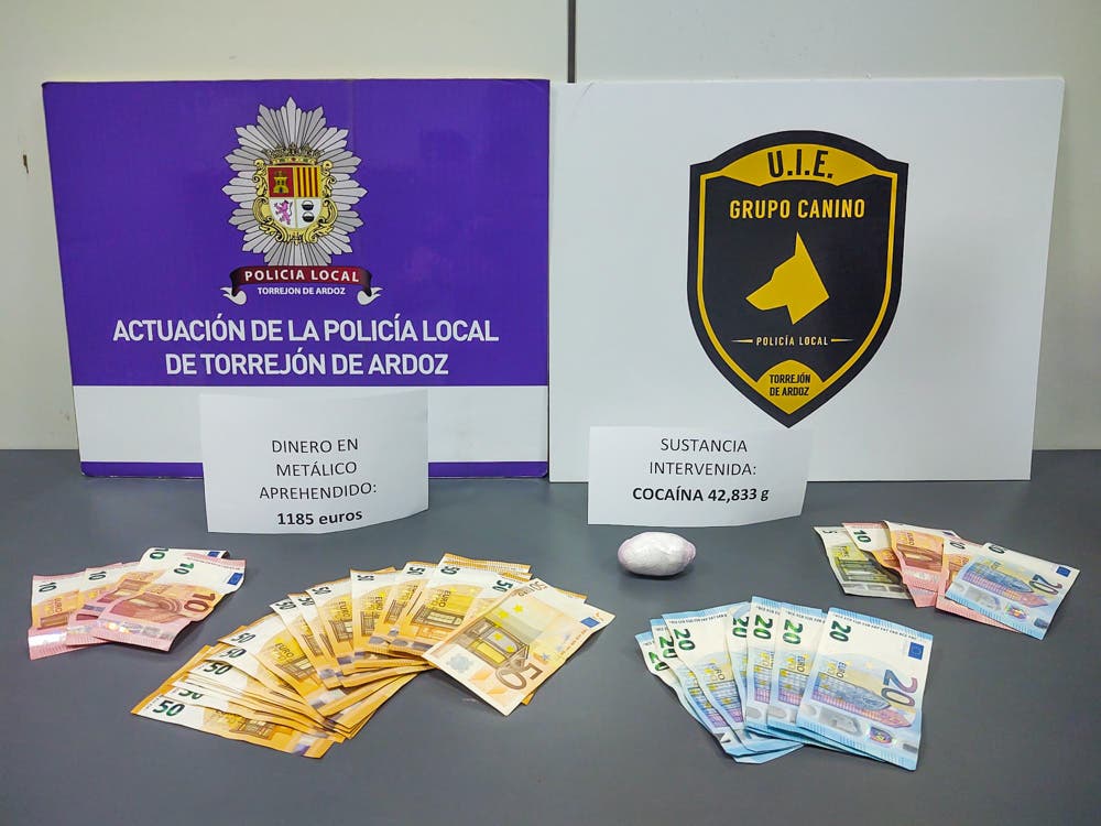 Dos detenidos por tráfico de drogas en Torrejón de Ardoz