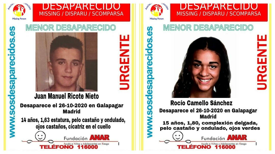 Buscan a dos menores desaparecidos en Madrid el pasado lunes