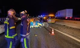 Un muerto y cinco heridos en un accidente múltiple en la A-5