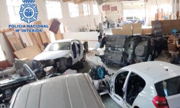 Desarticulado en Torrejón de Ardoz un grupo dedicado al despiece de vehículos robados