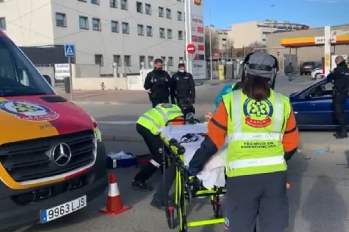 Herido grave tras caer de la moto en la Carretera de Villaverde a Vallecas