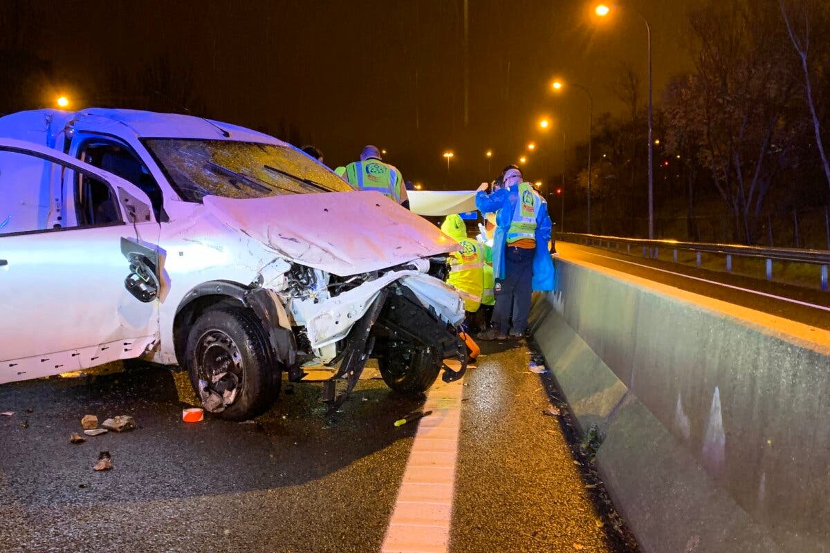 Un accidente en la M-30 deja un herido muy grave