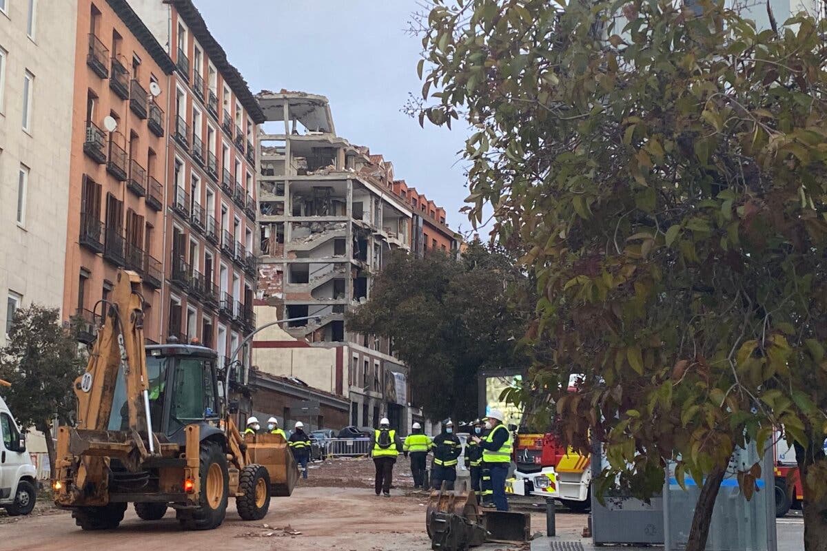 Ascienden a cuatro los muertos tras la explosión en un edificio de Madrid