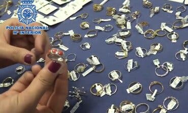 Recuperan joyas robadas en dos establecimientos de Torrejón de Ardoz