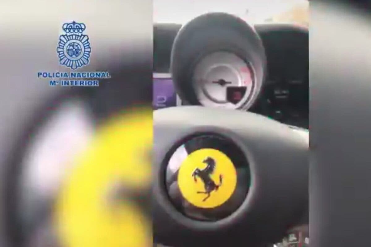 Detenido en Madrid tras subir a TikTok vídeos conduciendo un Ferrari a 165 km/h