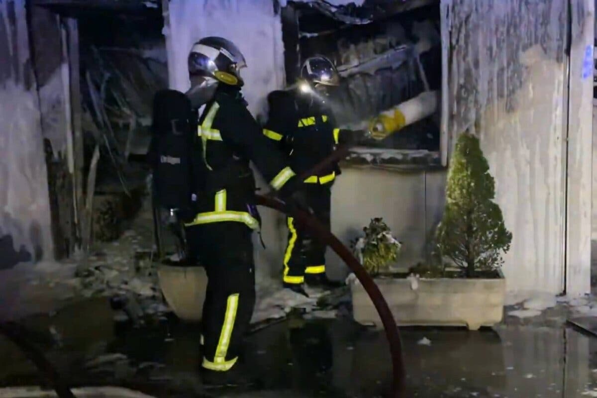 El incendio de Alcalá de Henares calcinó unas 10 autocaravanas