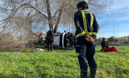 Siete personas heridas en un accidente en la M-14
