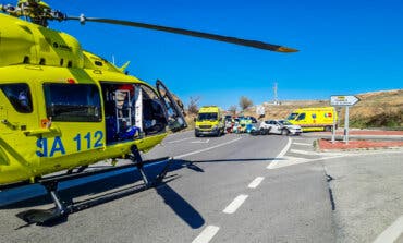 Herido grave un motorista de 45 años tras sufrir un accidente en Loeches