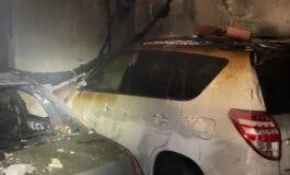 Desalojadas 20 viviendas en Alcalá de Henares por un incendio en un garaje