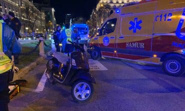 Muere un motorista tras chocar contra otra moto en Cibeles