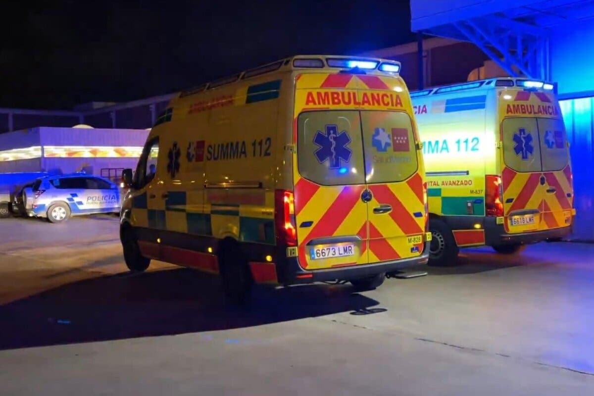 Dos heridos graves en un accidente laboral ocurrido esta madrugada en un centro comercial de Fuenlabrada