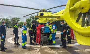 Grave un trabajador en Alcalá de Henares al caerle una viga en la cabeza