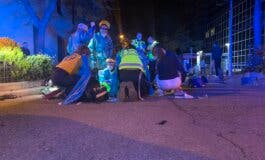 Dos heridos graves al colisionar una moto con un coche en Madrid