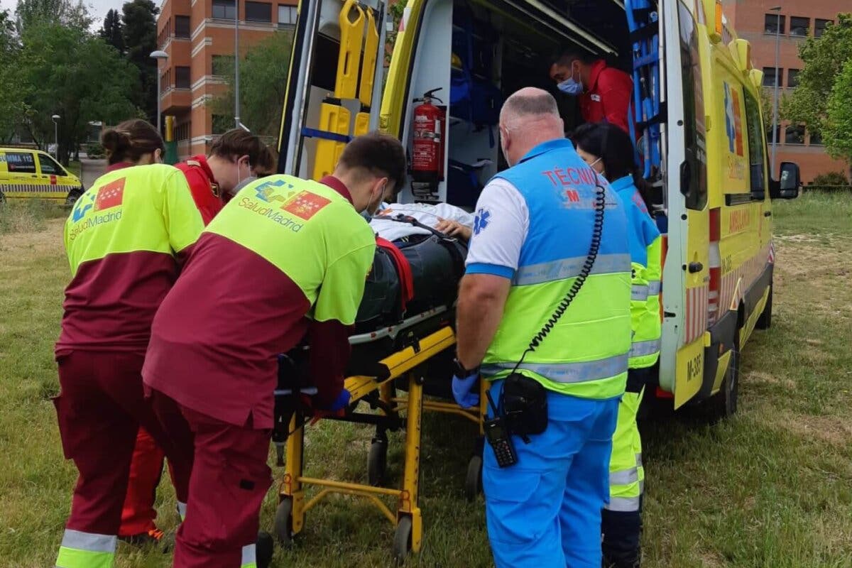 Herido grave un joven al caerse de la moto en un camino de Villanueva de la Cañada