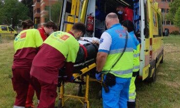 Herido grave un joven al caerse de la moto en un camino de Villanueva de la Cañada