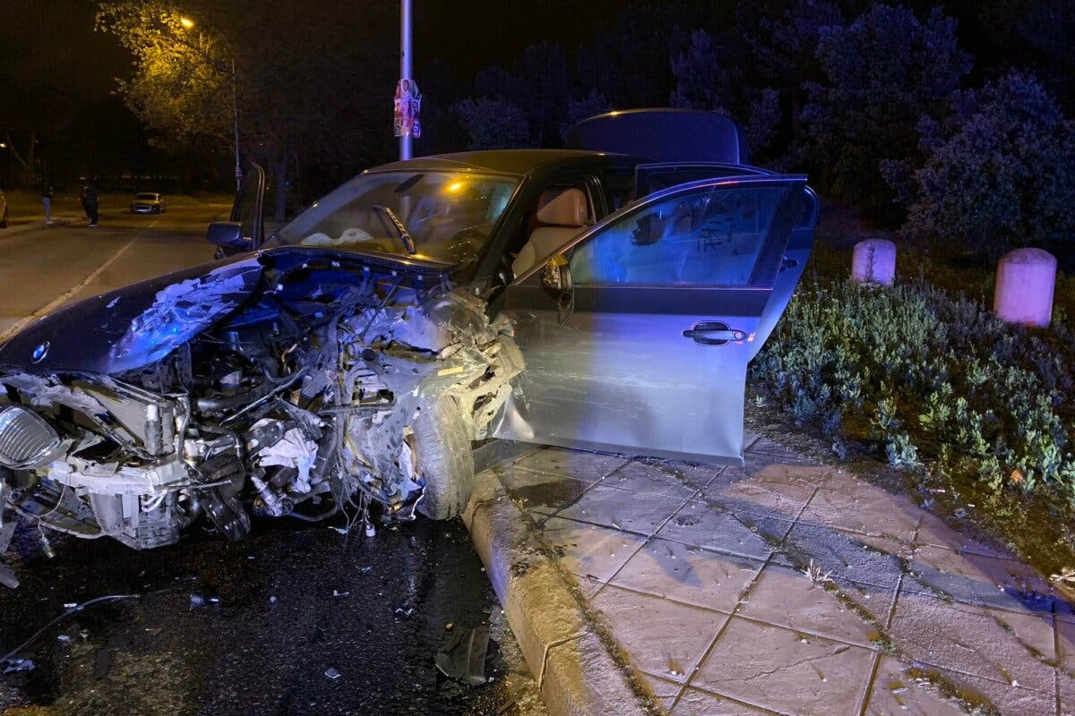 Un accidente múltiple en Vallecas deja tres heridos graves