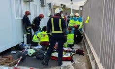 Muy grave un trabajador en Loeches tras caerle encima una puerta metálica de 400 kilos