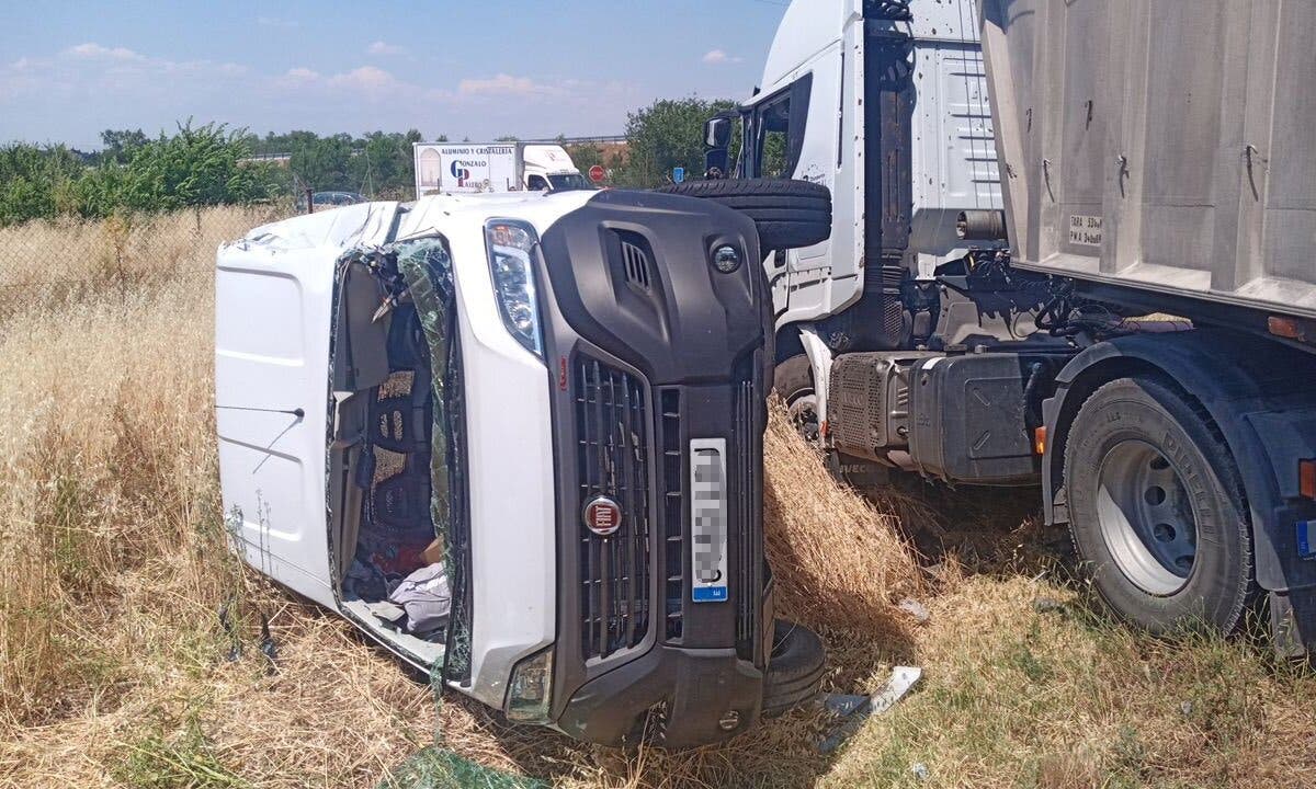 Muere un conductor en una colisión múltiple en San Fernando de Henares