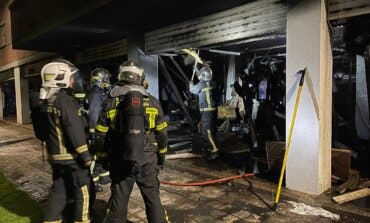 Aparatoso incendio esta madrugada en Torrejón de Ardoz