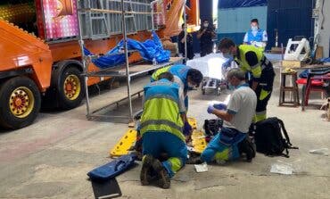 Grave accidente laboral en una nave de Ajalvir