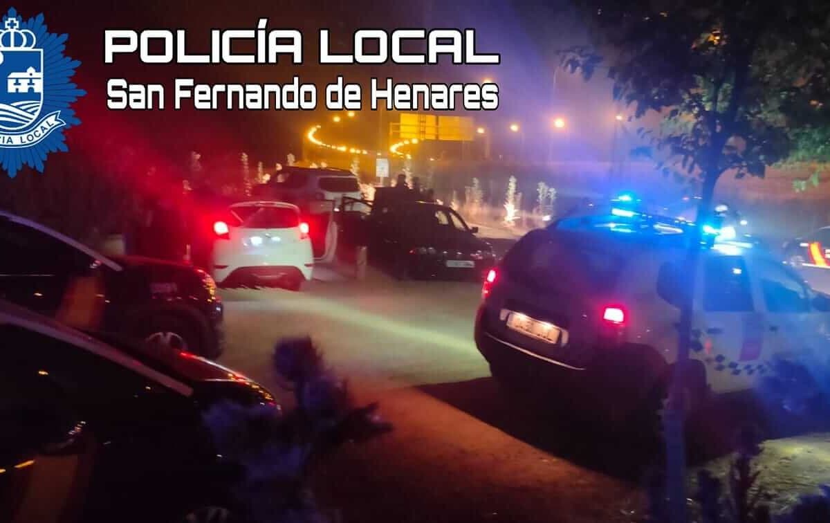 Dispositivo especial en San Fernando de Henares contra las quedadas para hacer botellón