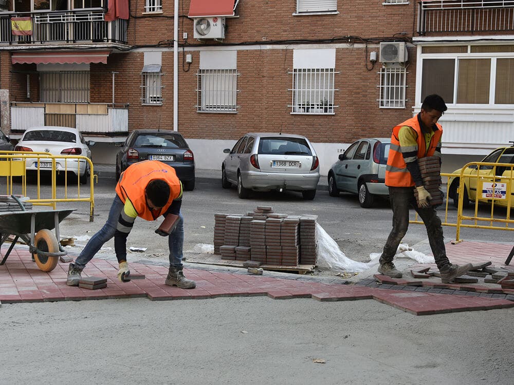 Avanzan las obras del Plan de Renovación de Aceras de Torrejón de Ardoz